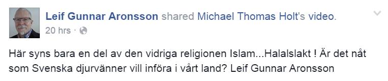 Leif Gunnar Aronsson facebook